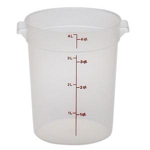 BARATTOLO TONDO cm20,8x21,8h lt3,80 traslucido POLIPROPILENE