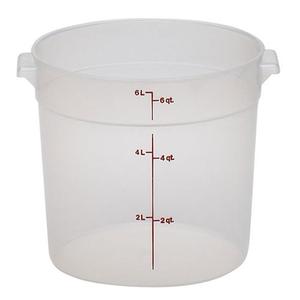 BARATTOLO ROTONDO cm.18x25h lt.5,7 trasparente POLIPROPILENE