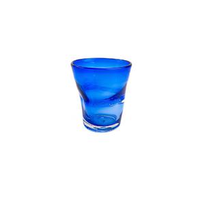 BICCHIERE ACQUA cm.8,5x10,5h color blu SAMOA