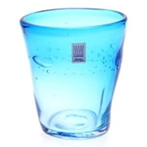 BICCHIERE ACQUA cm.8,5x10,5h color azzurro SAMOA