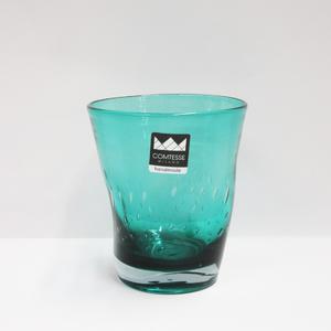 BICCHIERE ACQUA cm.8,5x10,5h color turchese SAMOA