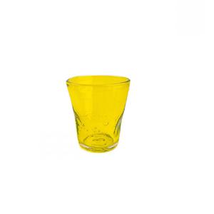BICCHIERE ACQUA cm.8,5x10,5h color giallo SAMOA