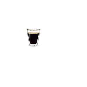 TAZZA CAFFEINO S/MANICO cl.8,5 cm.6,2xH.7,4 vetro borosilicato doppia parete THERMIC GLASS 10352/01