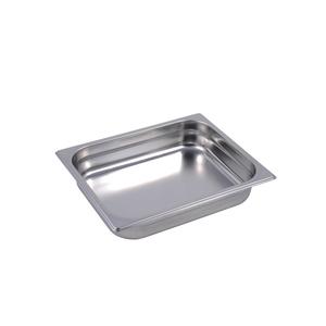 TEGLIA GN 1/2 cm.32,5x26,5xH.2 ACCIAIO INOX LUCIDO AISI 304