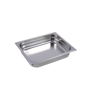 TEGLIA GN 1/2 cm.32,5x26,5xH.6,5 ACCIAIO INOX LUCIDO AISI 304