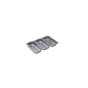 BACINELLA GN 1/3 cm.32,5x17,6xH.10 ACCIAIO INOX LUCIDO AISI 304