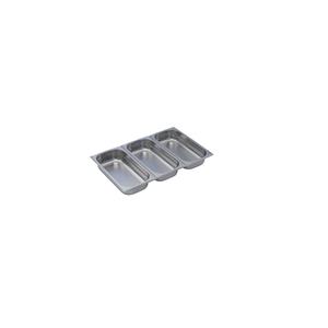 BACINELLA GASTRONORM 1/3 cm.32,5x17,6x6,5H ACCIAIO INOX