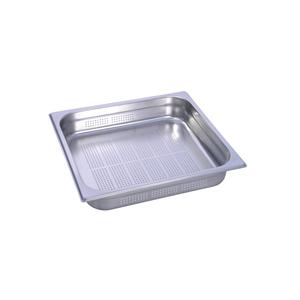 BACINELLA FORATA TUTTA GN2/1 cm.65x53x6,5H ACCIAIO INOX