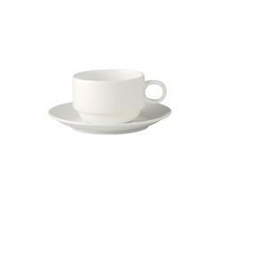 PIATTO TAZZA THE IMPILABILE cm.15.2 CHINA WHITE COLLECTION