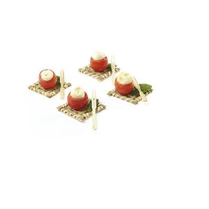 MINIPIATTO INTRECCIATO cm.5,5x5,5 
 50pz. FINGER FOOD