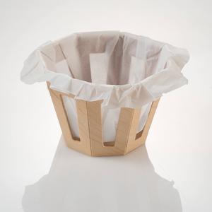 CESTINO BANGKOK cm.20x13h LEGNO E CARTA DA FORNO