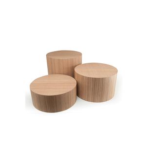 ALZATA CILINDRICA cm.22x18h LEGNO  NOCE