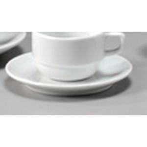 PIATTINO PER TAZZA CAFFE' 208/264 cm.12 porcellana bianca art.209 F/02