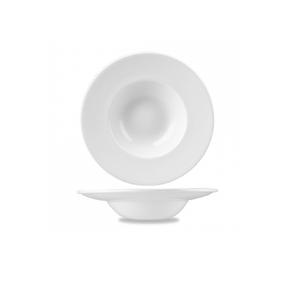 PIATTO PASTA cm.24x3,70h cl.28,4 porcellana BIANCA PROFILE