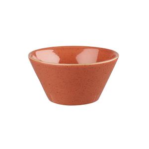 CIOTOLA SVASATA cm12,10x6,5h cl34 arancio speziato STONECAST