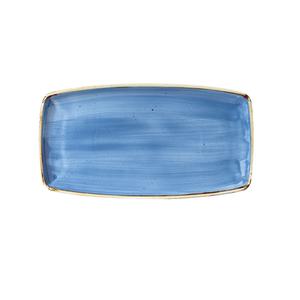 PIATTO RETTANGOLARE cm.29,5x14 porcellana STONECAST CORNFLOWER BLUE