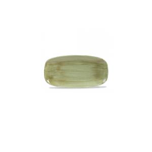 PIATTO RETTANGOLARE cm.29,8x15,3 porcellana STONECAST PATINA BURNISHED GREEN