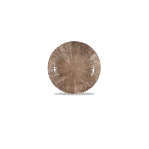 PIATTO PIANO cm.21,7 porcellana STUDIO PRINTS STONE ZIRCON BROWN