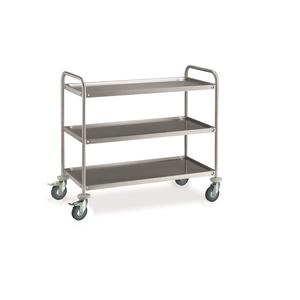 CARRELLO 3 PIANI cm.100x50x93,5h acciaio inox CR315