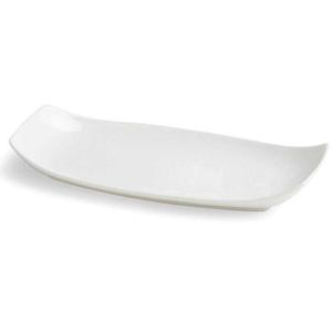 PIATTO PAGODA cm.28x15x4h porcellana bianca TENDENCE