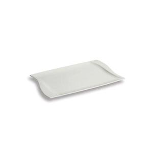 PIATTO PIANO FREE cm.31x21X1,50h porcellana bianca TENDENCE