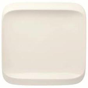 PIATTO PIANO QUADRO cm.29x29x2,7h porcellana bianca INFINITY