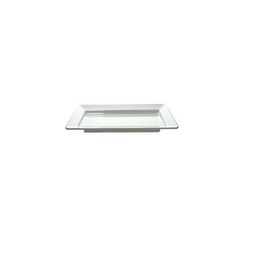 PIATTO RETTANGOLARE cm.75x25x3h melanina bianca SHOW PLATE