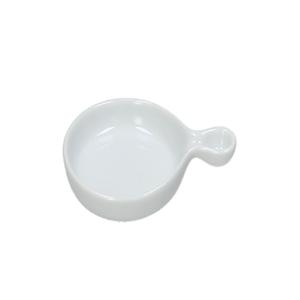 PIATTINO TONDO cm.10x7x1,2h porcellana bianca GOURMET