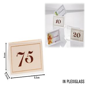 SUPPORTO DOPPIO CM.8,5x5 PLEXIGLASS