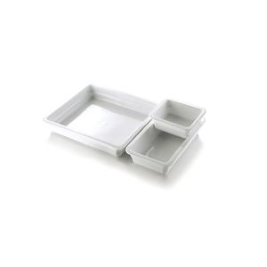 TEGLIA GN 1/3 cm.17x32x6,5h porcellana bianca GASTRONORM