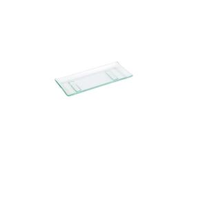 VASSOIO RETTANGOLARE cm.21X9 vetro trasparente FINGER