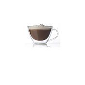 TAZZA MULTIUSO C/MANICO cl.38,5 cm.11,8xH.8 vetro borosilicato doppia parete THERMIC GLASS 08879/04