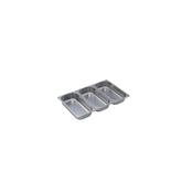 BACINELLA GN 1/3 cm.32,5x17,6xH.15 ACCIAIO INOX LUCIDO AISI 304