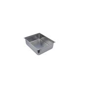 BACINELLA GASTRONORM 2/1 C/GRADINO cm.65x53x2H ACCIAIO INOX