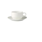 PIATTO TAZZA THE IMPILABILE cm.15.2 CHINA WHITE COLLECTION