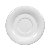 PIATTO TAZZA TE'  SVASATA CM.16,4x1,90 BIANCO SAVOY