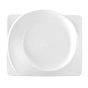 PIATTO RETTANGOLARE CM.30x26xH.2,8 PORCELLANA BIANCA PASO