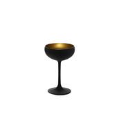 COPPA CHAMPAGNE cl.23 cm.9,5xH.14,7 vetro NERO-ORO OLYMPIC