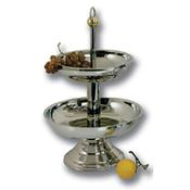 PORTAFRUTTA 2 PIANO cm.32-28 ACCIAIO INOX