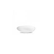 PIATTO OVALE COUPE PIANO cm.16x19 porcellana bianca ORBIT