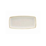 PIATTO RETTANGOLARE cm.34,5x18,5 porcellana STONECAST BARLEY WHITE
