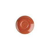 PIATTINO TAZZA ESPRESSO cm.11,8 arancio speziato STONECAST