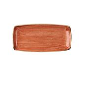 PIATTO RETTANGOLARE cm.29,5x15 arancio speziato STONECAST