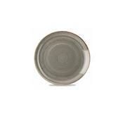 PIATTO PIANO COUPE cm.32,40 grigio puntinato STONECAST