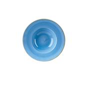 PIATTO FONDO ALA cm.28x3,70h cl.48,6 blu puntinato STONECAST