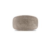 PIATTO RETTANGOLARE cm.20x12,1 porcellana RAKU QUARTZ BLACK
