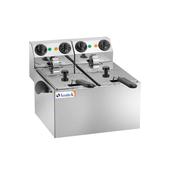 FRIGGITRICE PROFESSIONALE  Lt.3+3 cm.50x44x34h FE44