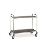 CARRELLO 2 PIANI cm.100x50x93,5 acciaio inox CR215