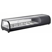 ESPOSITORE SUSHI NERO AK613VSB 145W 0+12°C