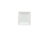 PIATTO QUADRO cm.10x10x1,20h porcellana bianca PLAIN